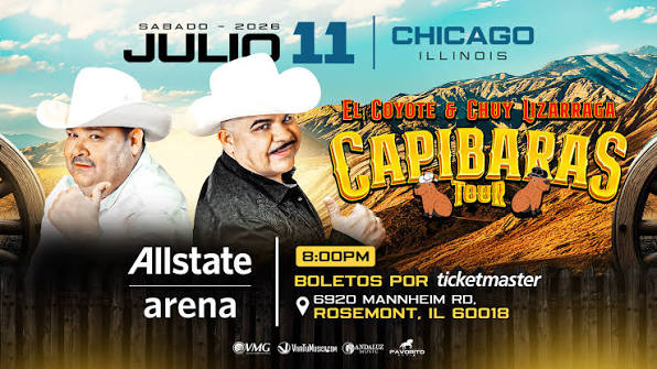 Chuy Lizarraga concert tour poster 2026